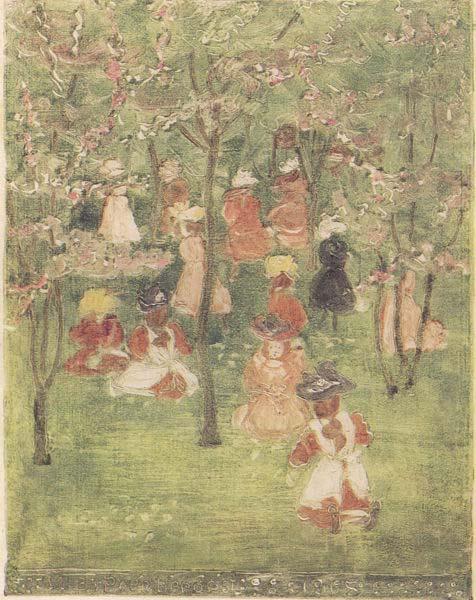 Maurice Prendergast Spring in Franklin Park china oil painting image